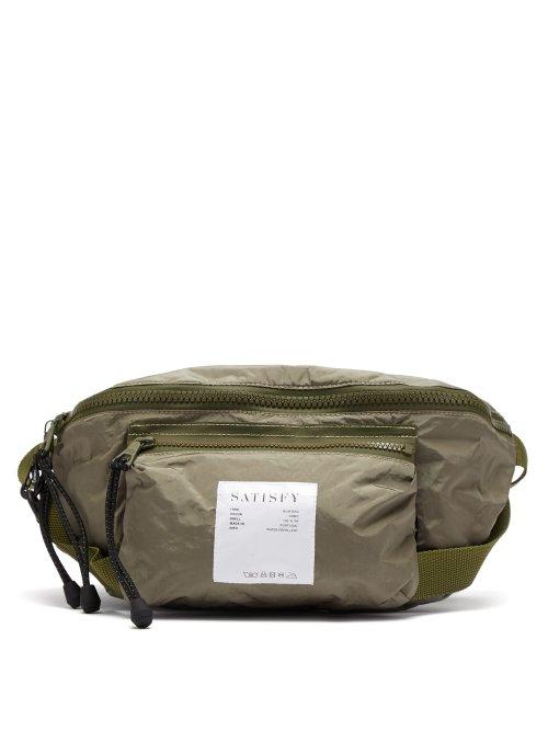Matchesfashion.com Satisfy - Waterproof Logo Patch Belt Bag - Mens - Khaki