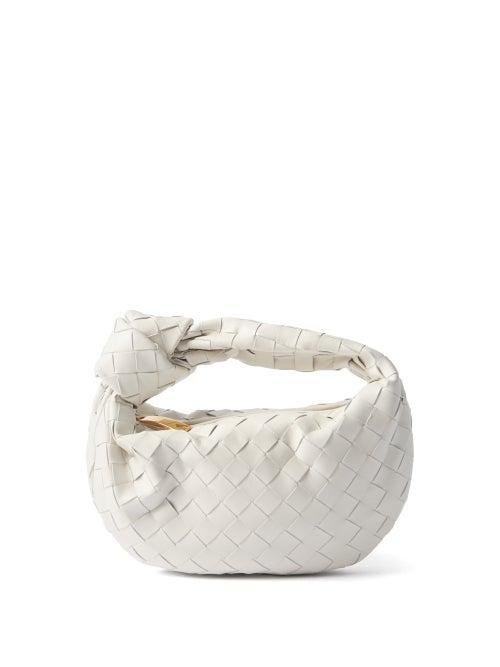 Bottega Veneta - Jodie Mini Intrecciato-leather Bag - Womens - White