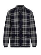 Matchesfashion.com Fendi - Checked Wool Cardigan - Mens - Navy Multi