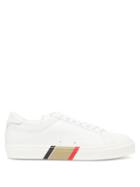 Matchesfashion.com Burberry - Rangleton Icon-stripe Leather Trainers - Mens - White