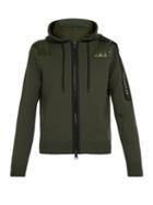 Matchesfashion.com 5 Moncler Craig Green - Hooded Wool Blend Zip Through Sweatshirt - Mens - Green