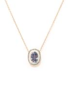Selim Mouzannar - Mina Sapphire, Diamond & 18kt Rose-gold Necklace - Womens - Blue