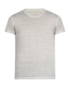 Matchesfashion.com 120% Lino - Linen Crew Neck T Shirt - Mens - Grey