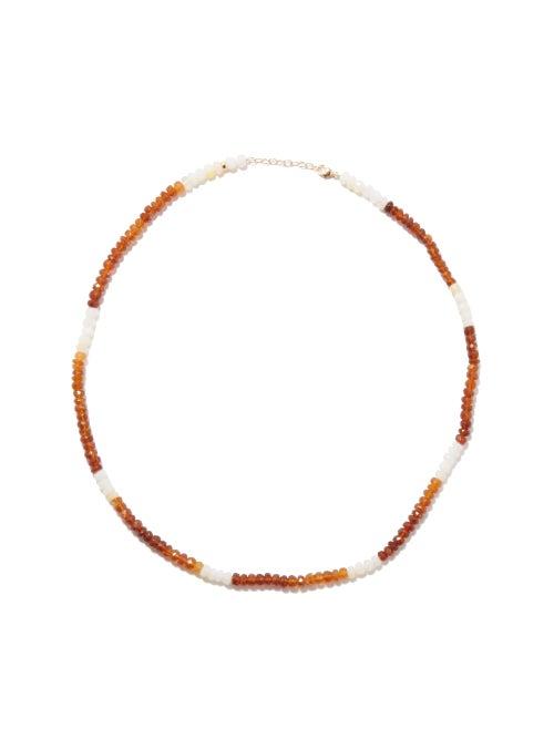 Jia Jia - Arizona Citrus Opal & 14kt Gold Beaded Necklace - Womens - Orange Multi