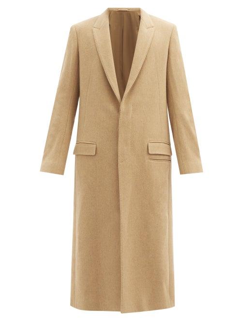 Matchesfashion.com Haider Ackermann - Single-breasted Wool-blend Coat - Mens - Beige
