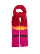 Jw Anderson - Landscape Wool-blend Scarf - Womens - Red Multi