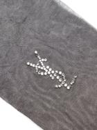 Saint Laurent Semi-sheer Crystal-embellished Tights
