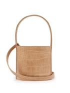 Matchesfashion.com Staud - Bisset Mini Crocodile Embossed Leather Bucket Bag - Womens - Camel