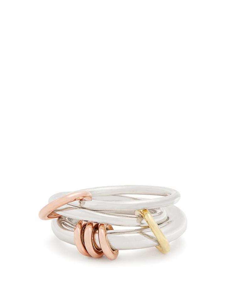 Spinelli Kilcollin Orion Silver, Yellow & Rose-gold Ring