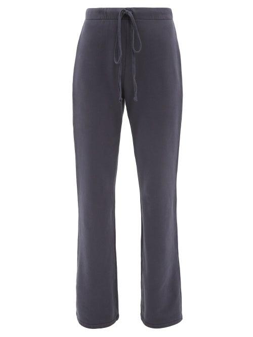 Nili Lotan - Chicago Cotton-jersey Track Pants - Womens - Navy