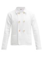 Matchesfashion.com Connolly - Cropped Double Breasted Cotton Blazer - Mens - White