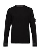 Matchesfashion.com Stone Island - Waffle Knit Cotton Sweater - Mens - Black Multi