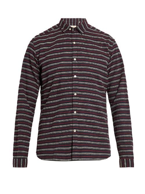 Oliver Spencer Clerkenwell Striped-cotton Shirt