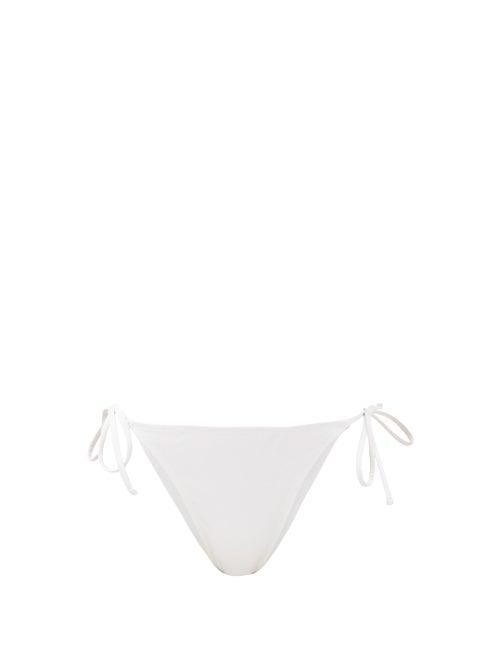 Matchesfashion.com Fisch - Chanzy Recycled-fibre Side-tie Bikini Briefs - Womens - White