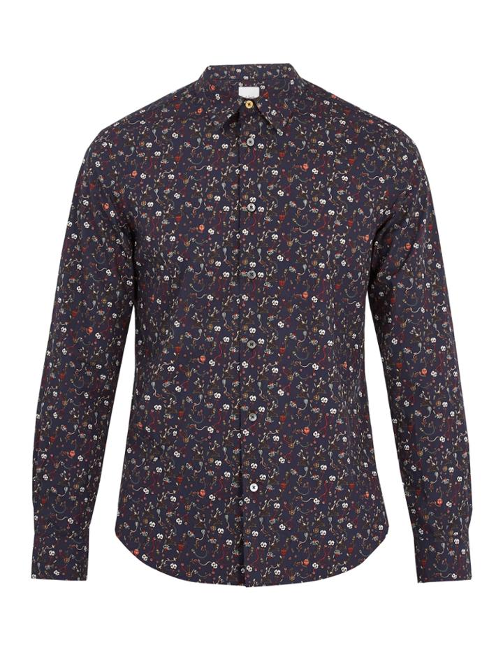 Paul Smith Floral And Balloon-print Cotton Shirt