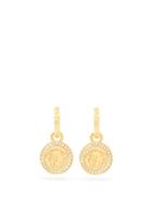 Matchesfashion.com Versace - Medusa And Crystal Drop Earrings - Womens - Gold