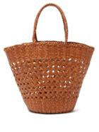 Matchesfashion.com Dragon Diffusion - Myra Woven Leather Basket Bag - Womens - Tan