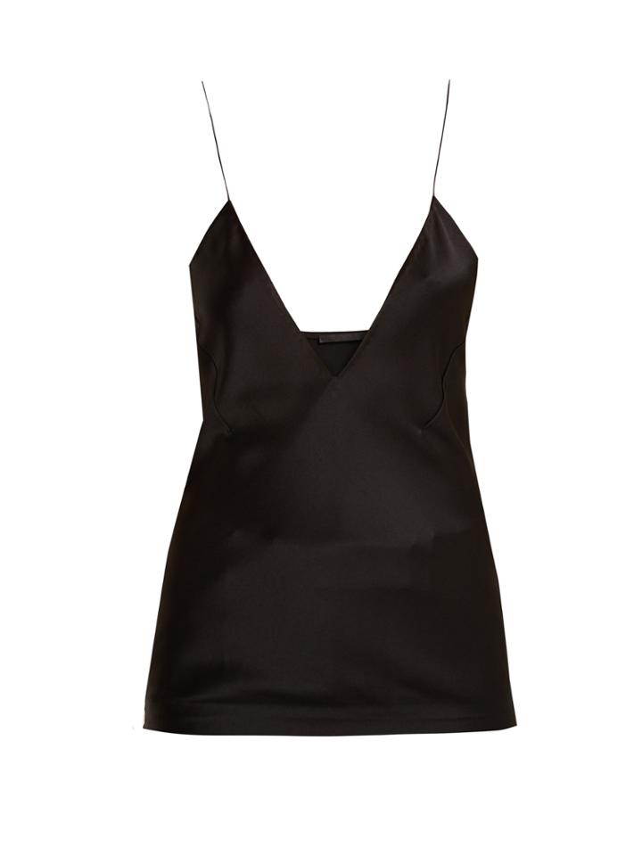 Haider Ackermann V-neck Silk-satin Cami Top