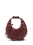 Matchesfashion.com Staud - Moon Mini Leather Shoulder Bag - Womens - Burgundy