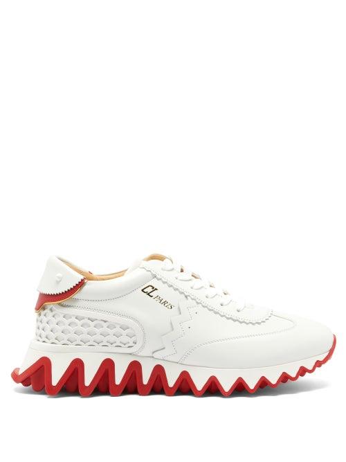 Matchesfashion.com Christian Louboutin - Loubishark Leather Trainers - Womens - White