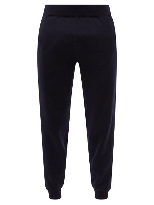 Gabriela Hearst - Rod Knitted Wool Track Pants - Mens - Navy