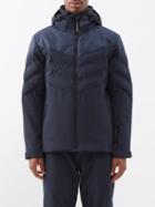 Capranea - Eiger Hooded Wool-panel Softshell Ski Jacket - Mens - Navy