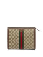 Gucci - Ophidia Web-stripe Gg-supreme Canvas Pouch - Womens - Beige Multi