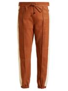 Matchesfashion.com Isabel Marant - Coy Side Stripe Leather Track Pants - Womens - Tan