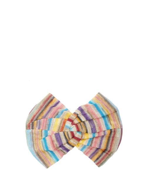 Matchesfashion.com Missoni Mare - Stripe Knitted Headband - Womens - Multi