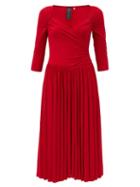 Matchesfashion.com Norma Kamali - Sweetheart-neck Jersey Midi Dress - Womens - Red