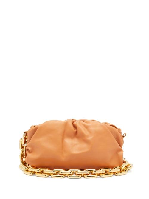 Matchesfashion.com Bottega Veneta - The Chain Pouch Leather Clutch Bag - Womens - Tan