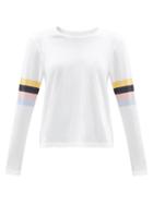 Matchesfashion.com The Upside - Emma Striped Cotton-jersey Long-sleeved T-shirt - Womens - White Multi