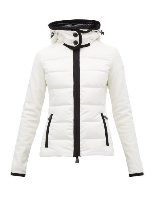 Matchesfashion.com Moncler Grenoble - Down Filled Panelled Ski Jacket - Womens - White