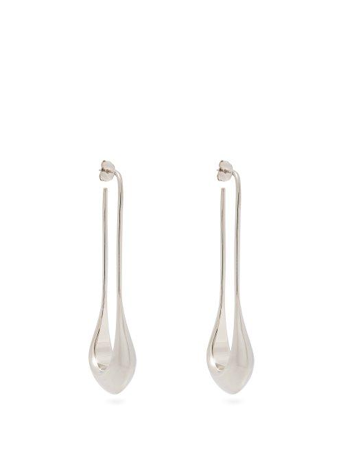Matchesfashion.com Lemaire - Long Drop Earrings - Womens - Silver