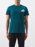 Moncler - Flocked-logo Cotton-jersey T-shirt - Mens - Khaki