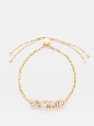 Suzanne Kalan - Diamond, Topaz & 14kt Gold Bracelet - Womens - Pink Multi