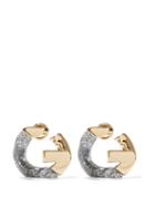Ladies Jewellery Givenchy - G-link Panelled Earrings - Womens - Silver Gold