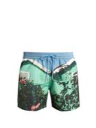 Paul Smith Beach Hut-print Swim Shorts