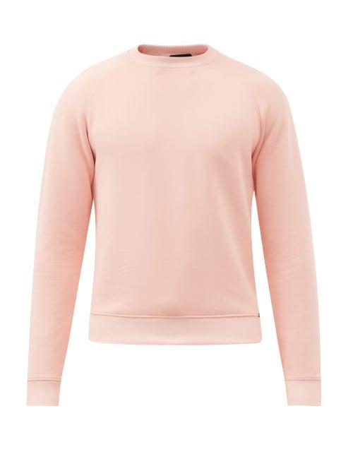 Tom Ford - Raglan-sleeve Loop-back Jersey Sweatshirt - Mens - Light Pink