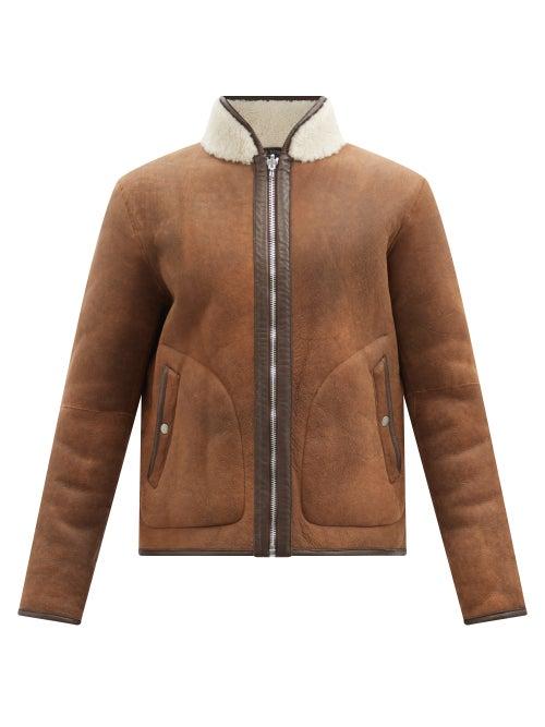 Rag & Bone - Elliot Shearling Jacket - Mens - Dark Brown