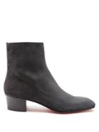 Matchesfashion.com Christian Louboutin - Huston Suede Ankle Boots - Mens - Black
