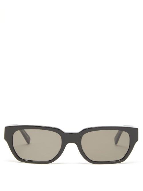 Garrett Leight - Mayan Square-frame Acetate Sunglasses - Mens - Grey
