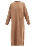 Matchesfashion.com Lauren Manoogian - Slip-pocket Alpaca-blend Sweater Dress - Womens - Tan