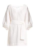 Matchesfashion.com Rhode Resort - Arya Tie Waist Cotton Dress - Womens - White