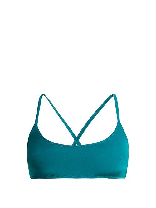 Matchesfashion.com Bower - Catroux Bikini Top - Womens - Blue