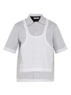 Matchesfashion.com Craig Green - Ghost Short Sleeved Cotton Shirt - Mens - White