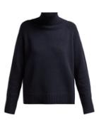 Matchesfashion.com Nili Lotan - Roll Neck Cashmere Sweater - Womens - Navy
