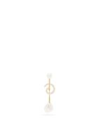 Matchesfashion.com Anissa Kermiche - Betty Pearl, Diamond And 14kt Gold Single Earring - Womens - Gold