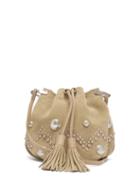 Matchesfashion.com Isabel Marant - Kylio Studded Suede Bucket Bag - Womens - Beige