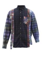 Needles - 7 Cut Tie-dyed Cotton-flannel Shirt - Mens - Multi